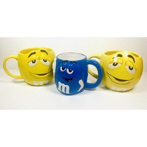 M&M's Character Mug Lot 3 - 2000’s Ceramic Barrel Cup Coffee Tea Cocoa Candies